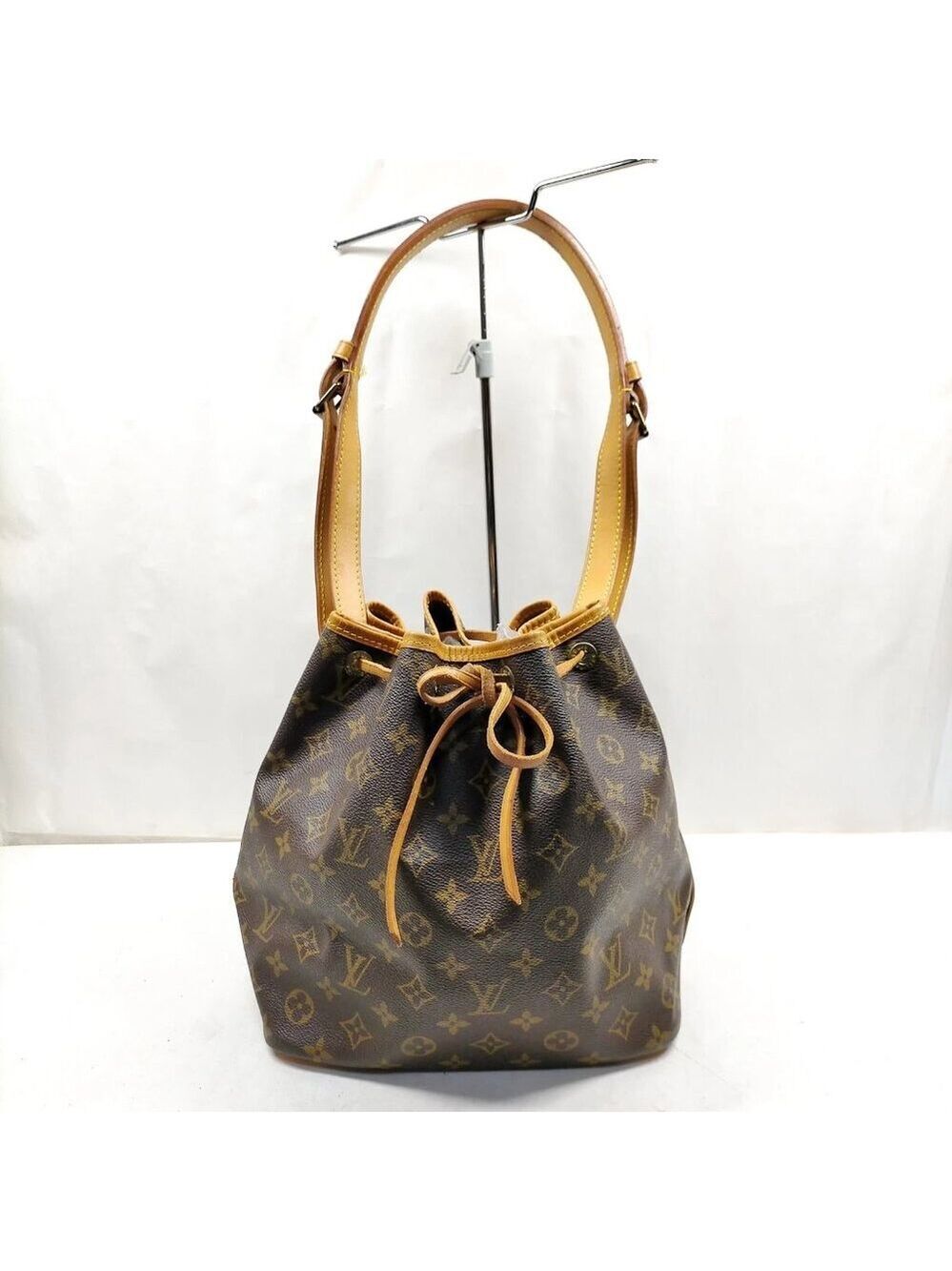 Louis Vuitton LV Shoulder Bag Petit Noe Brown Monogram 845-042825